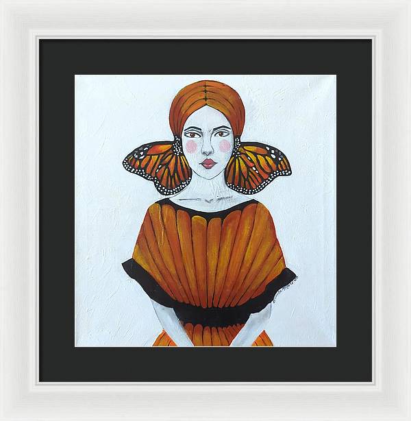 Butterfly Girl - Framed Print
