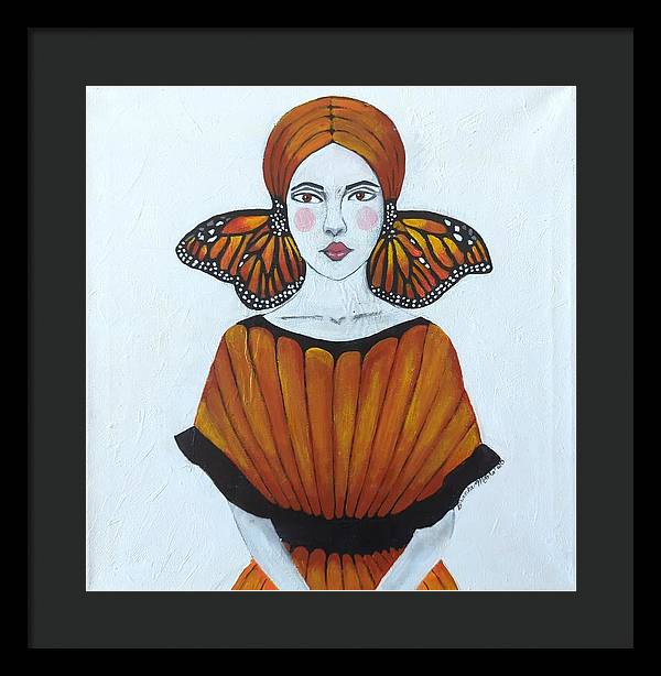 Butterfly Girl - Framed Print