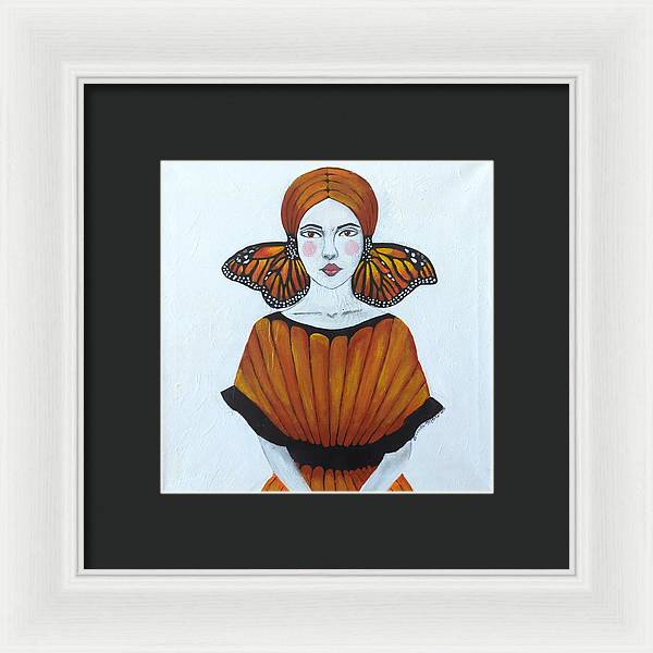 Butterfly Girl - Framed Print