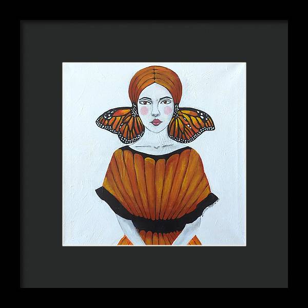 Butterfly Girl - Framed Print