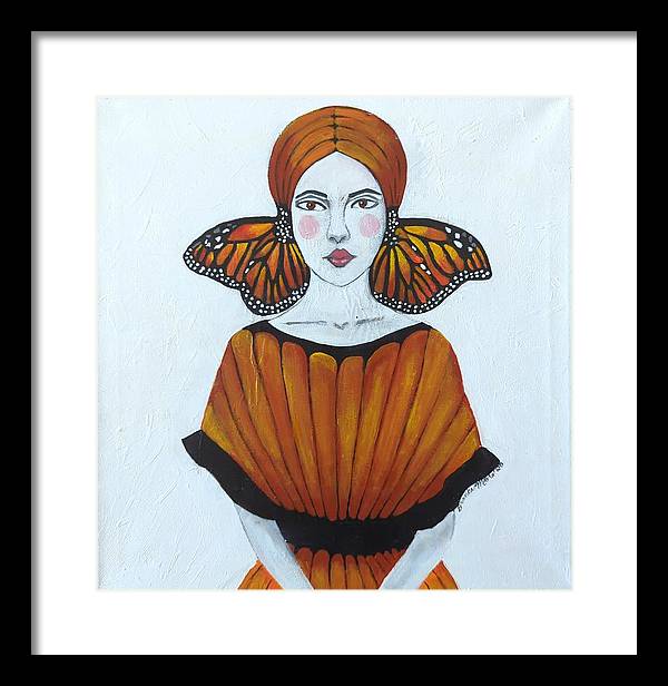 Butterfly Girl - Framed Print