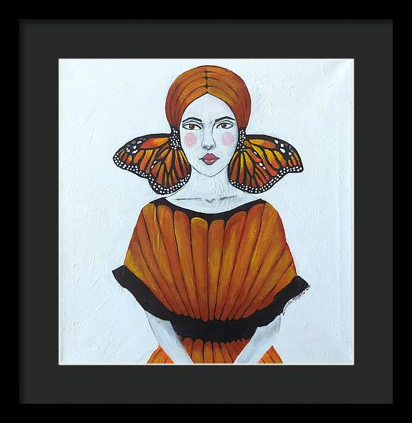 Butterfly Girl - Framed Print