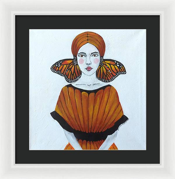 Butterfly Girl - Framed Print