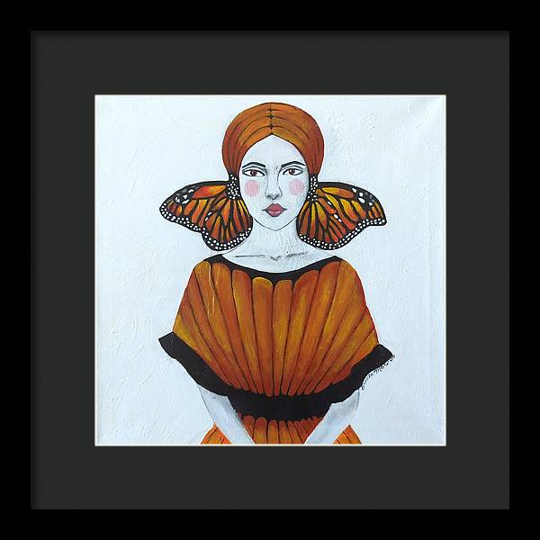 Butterfly Girl - Framed Print