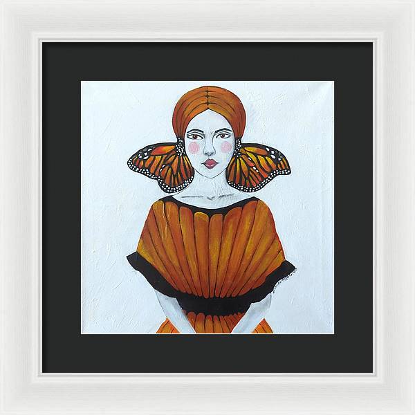 Butterfly Girl - Framed Print