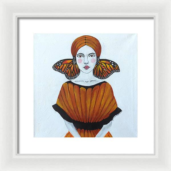 Butterfly Girl - Framed Print