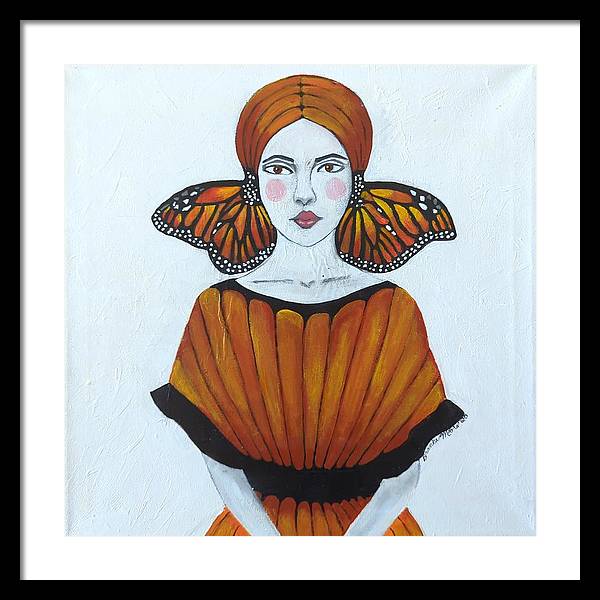 Butterfly Girl - Framed Print