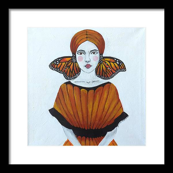 Butterfly Girl - Framed Print
