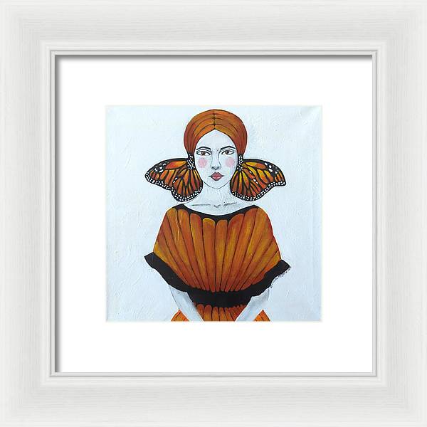 Butterfly Girl - Framed Print