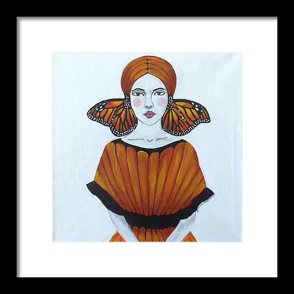 Butterfly Girl - Framed Print