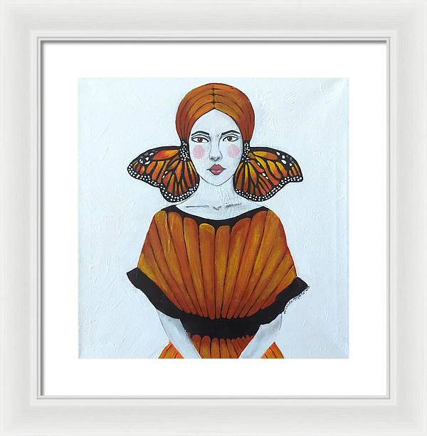 Butterfly Girl - Framed Print