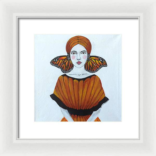 Butterfly Girl - Framed Print