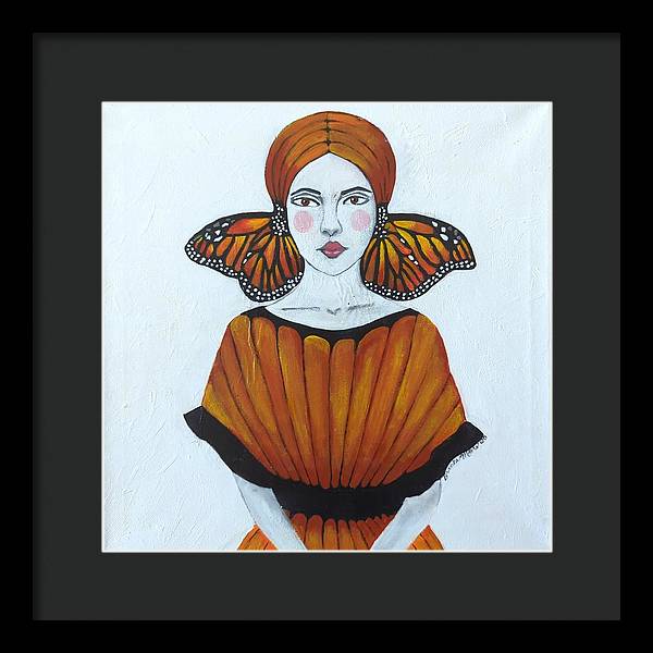 Butterfly Girl - Framed Print