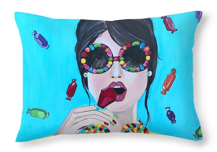 Candy Girl - Throw Pillow