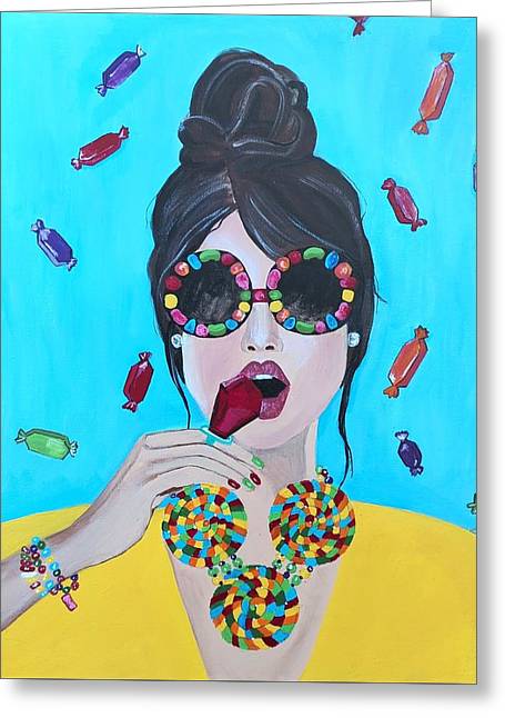 Candy Girl - Greeting Card