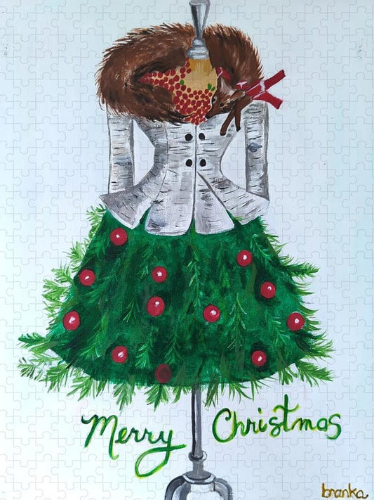 Christmas Tree Nature Dress - Puzzle