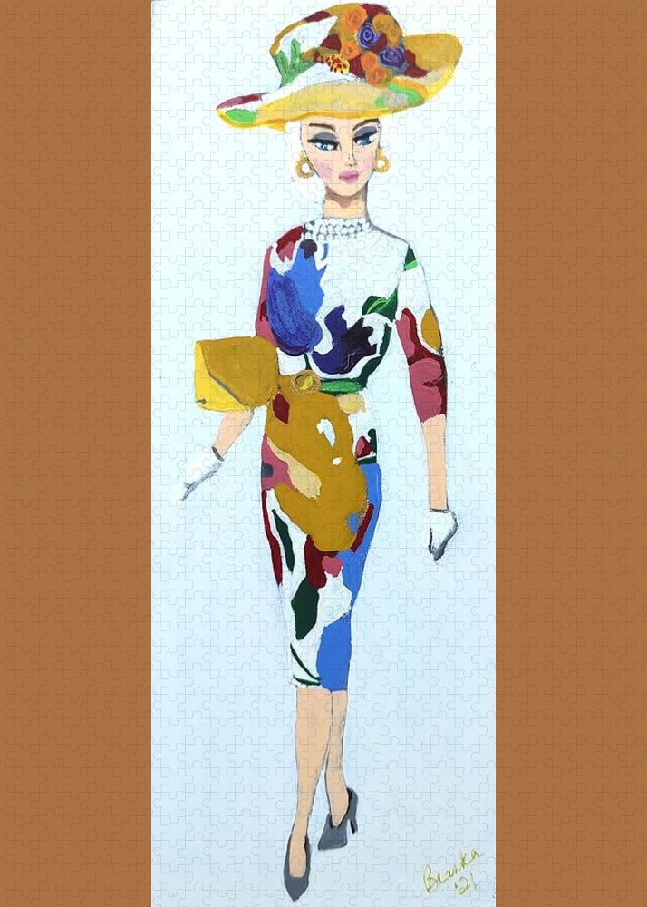 Colourful Dress Barbie - Puzzle