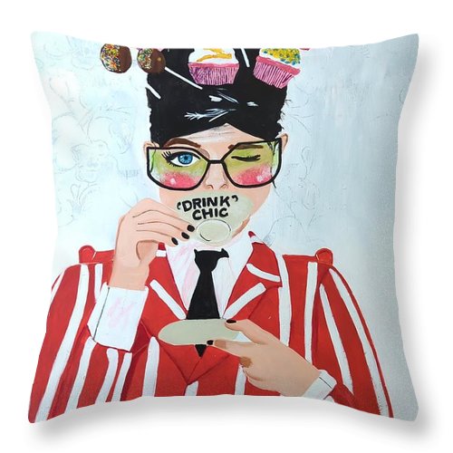 Drink Chic - Throw Pillow