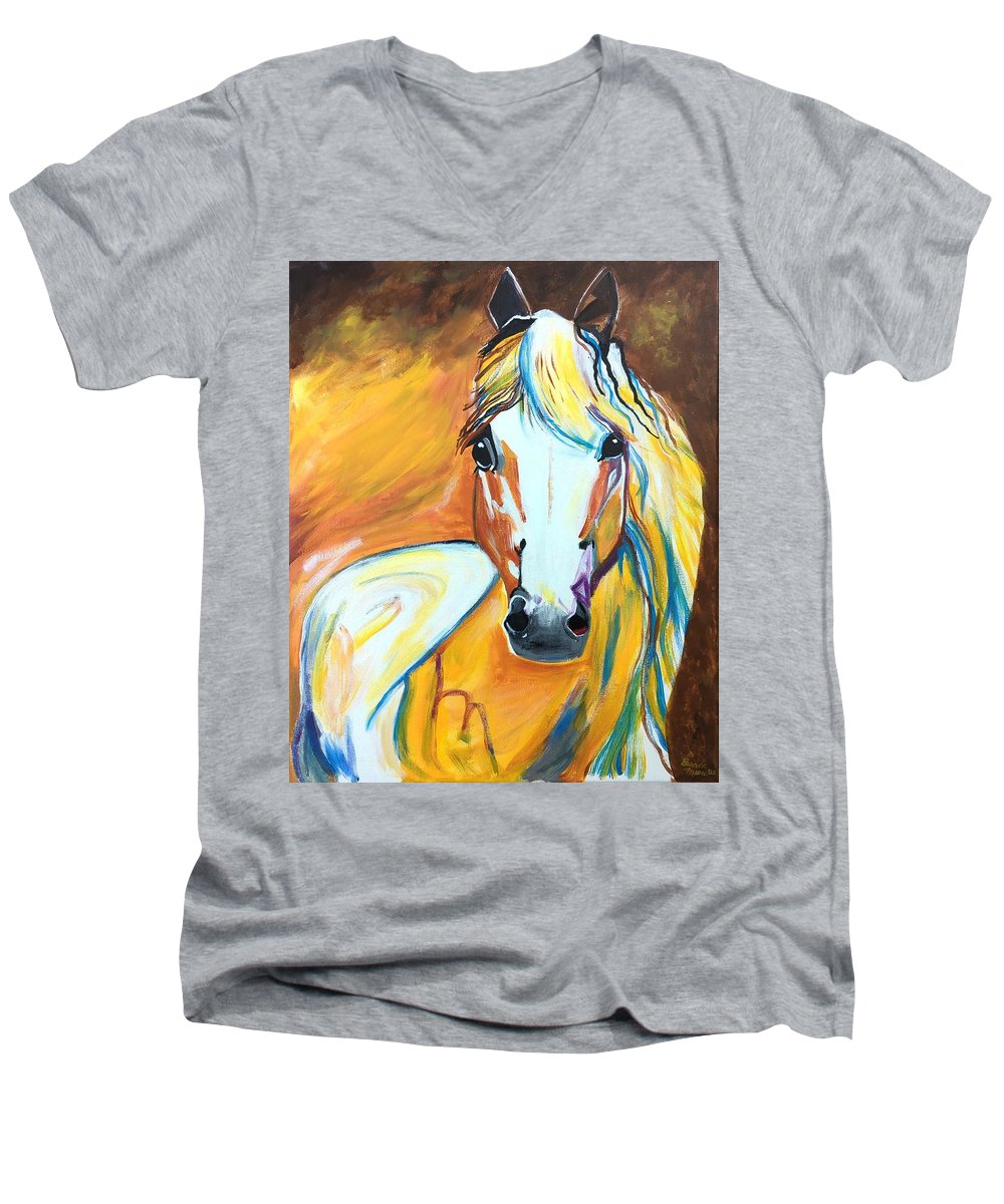 First Horse - Men's V-Neck T-Shirt