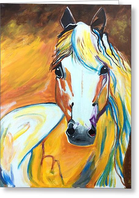 First Horse - Greeting Card