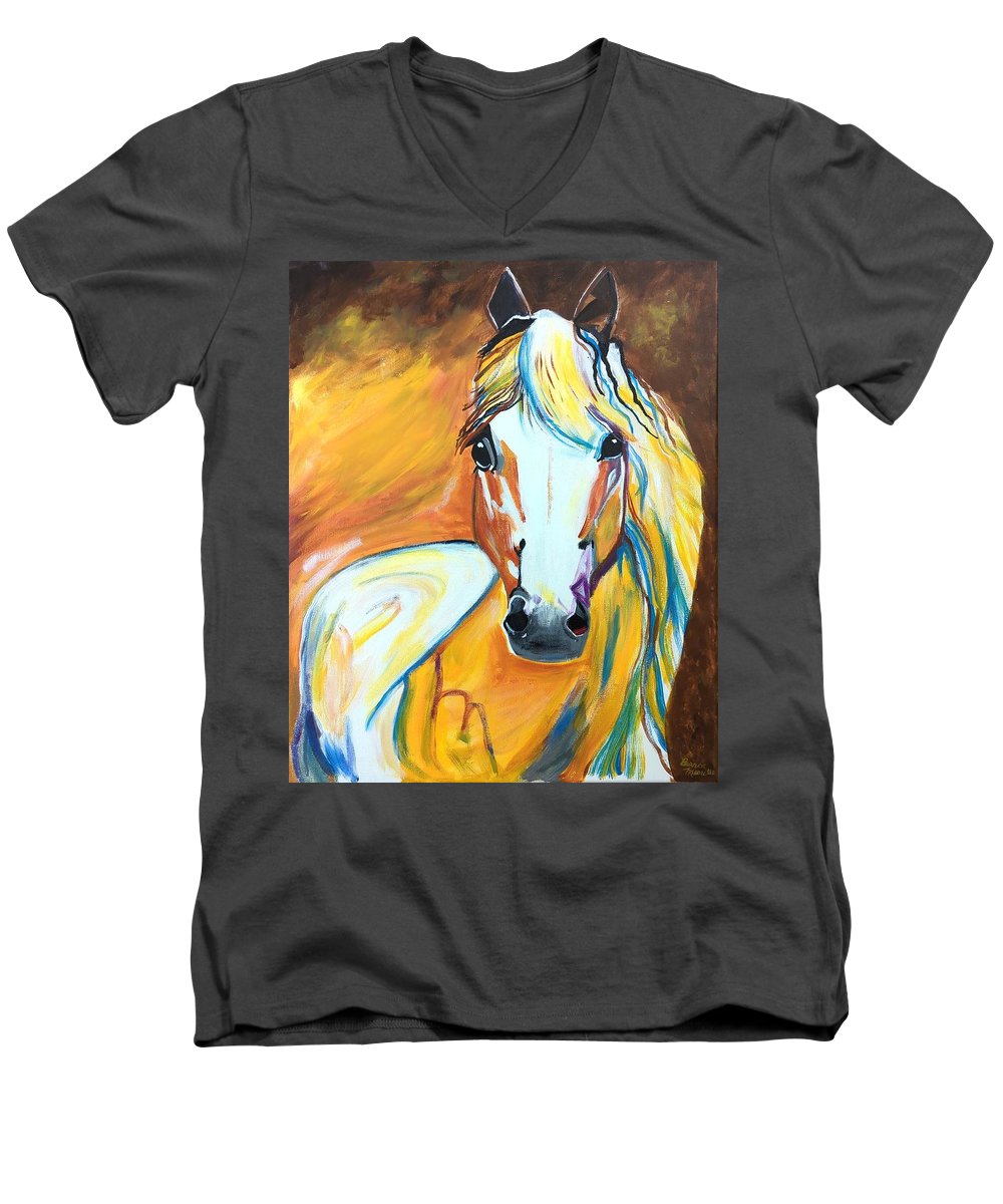 First Horse - Men's V-Neck T-Shirt