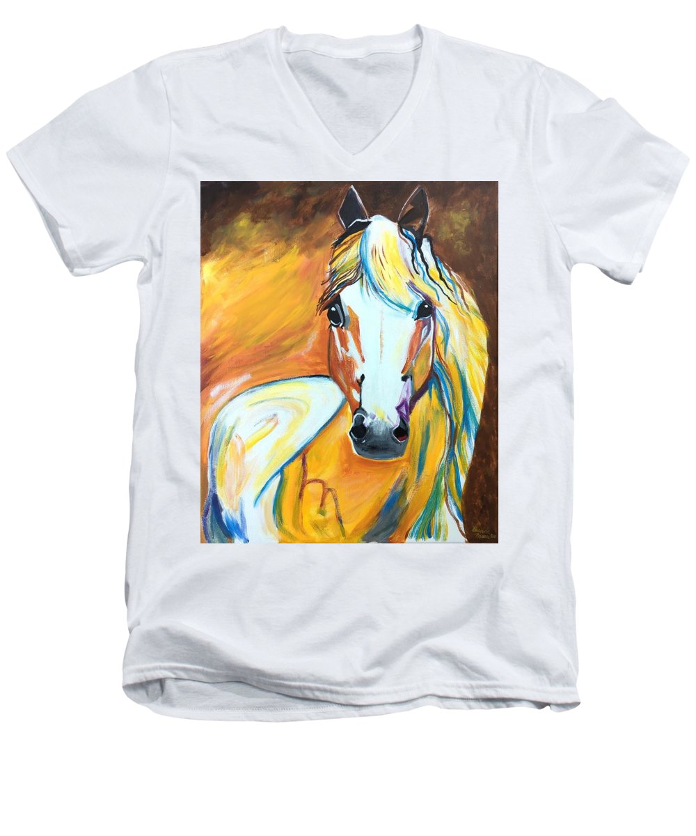First Horse - Men's V-Neck T-Shirt
