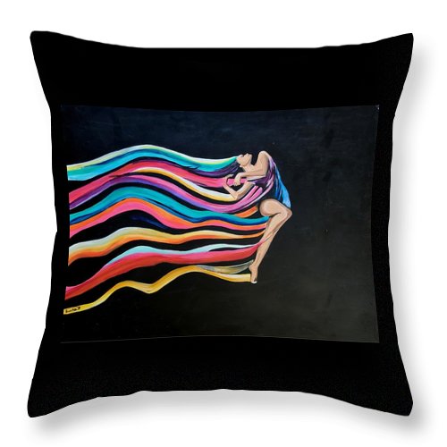 Going with the Flow - Throw Pillow
