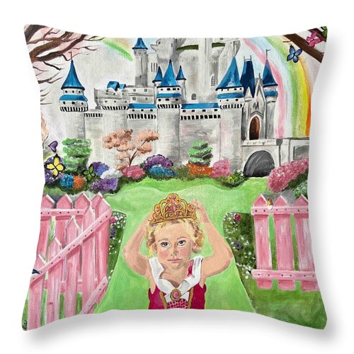Isla Stone Castle - Throw Pillow