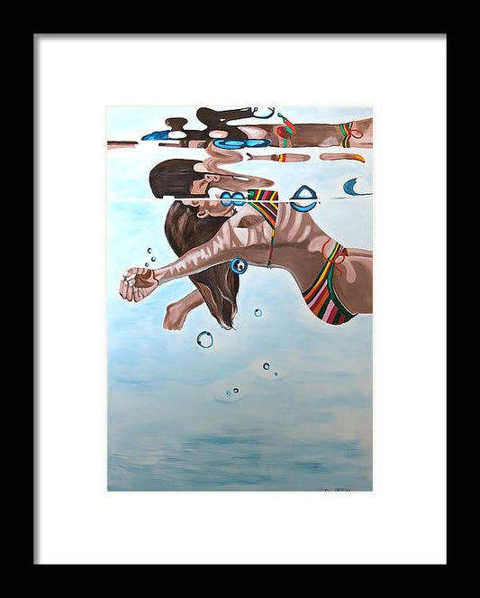 Just Floating - Framed Print
