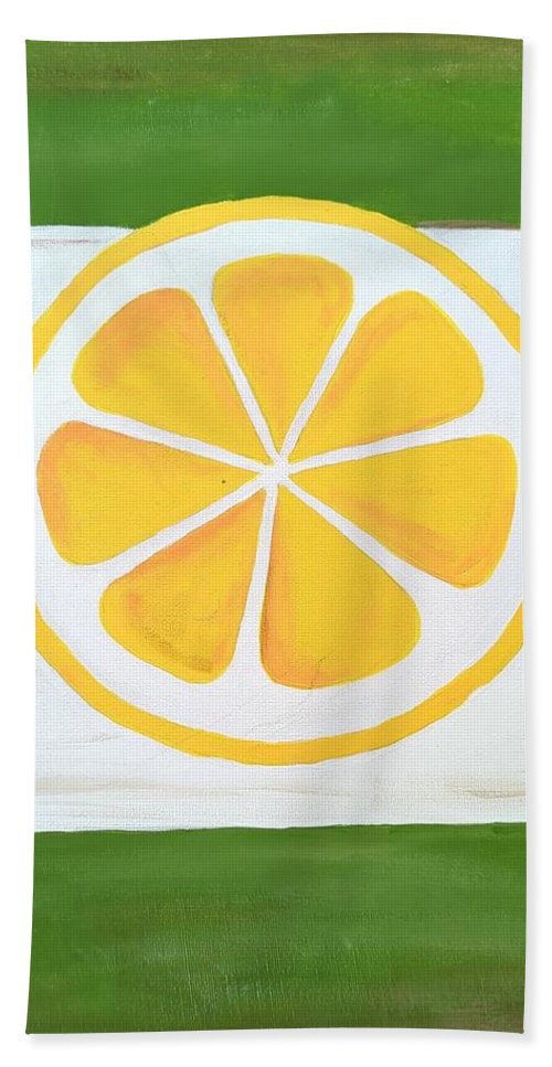 Lemon Slice - Beach Towel
