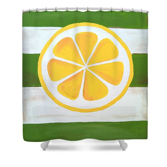 Lemon Slice - Shower Curtain