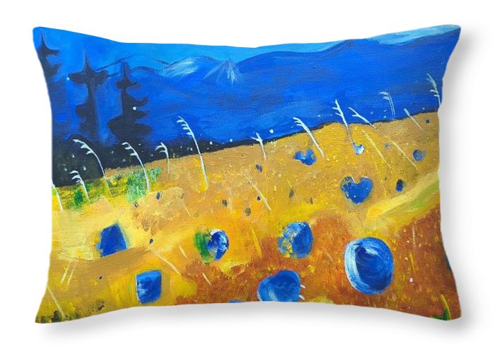 Meadow at Dawn - Throw Pillow
