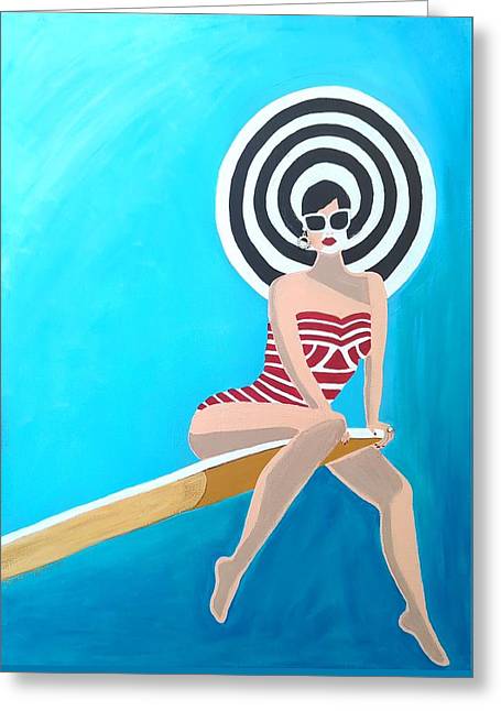 On the Edge - Greeting Card