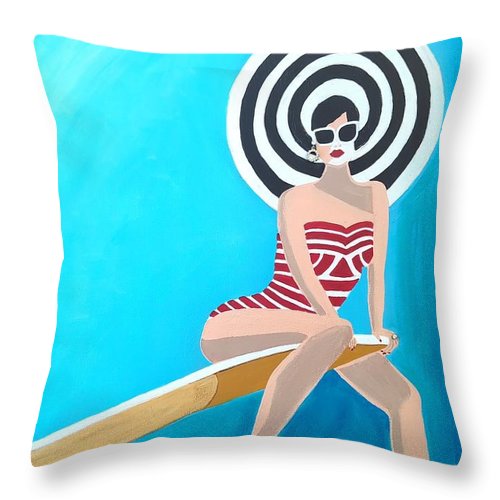 On the Edge - Throw Pillow