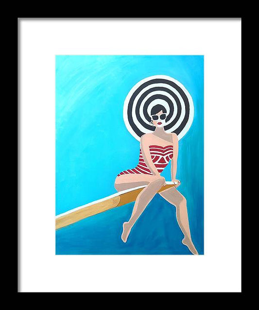 On the Edge - Framed Print