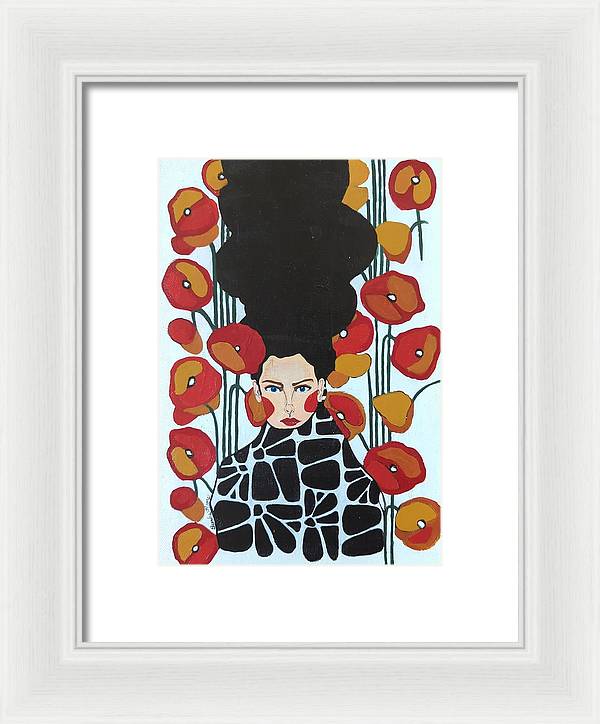 Poppy Flowers Women - Framed Print