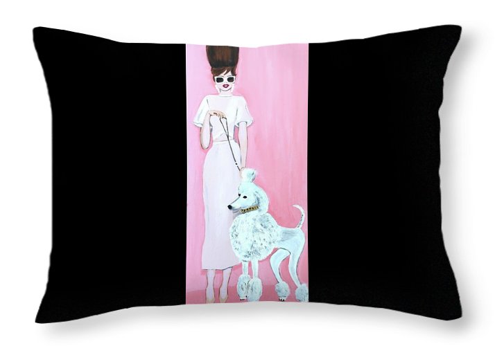 Pretty Poodle Dog - Throw Pillow