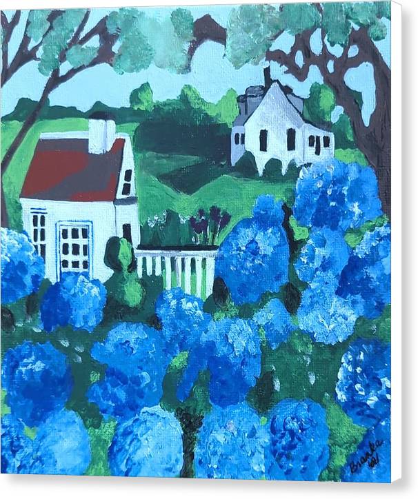 Purple Hydrenga - Canvas Print