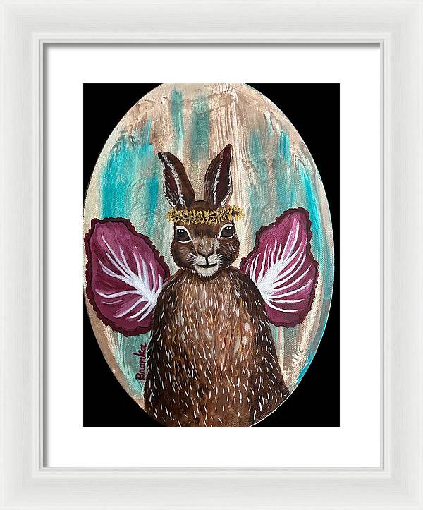 Radicchio Rabbit - Framed Print