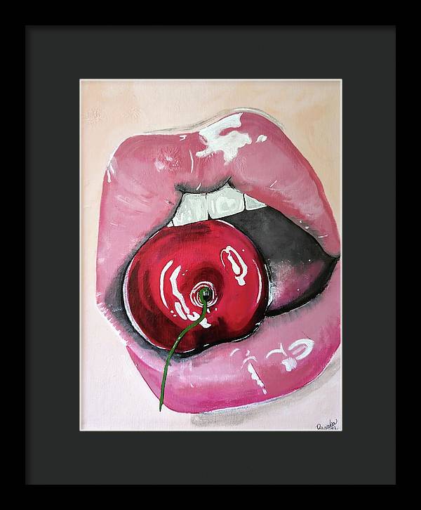 Realism Mouth - Framed Print
