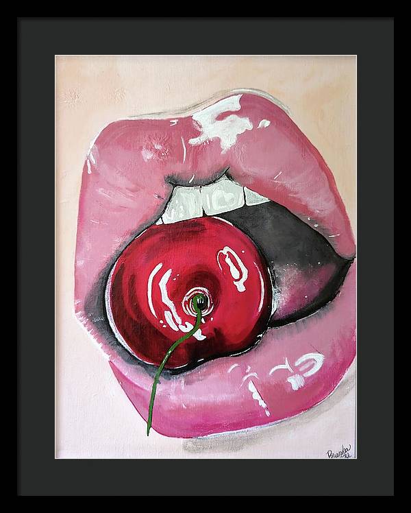 Realism Mouth - Framed Print