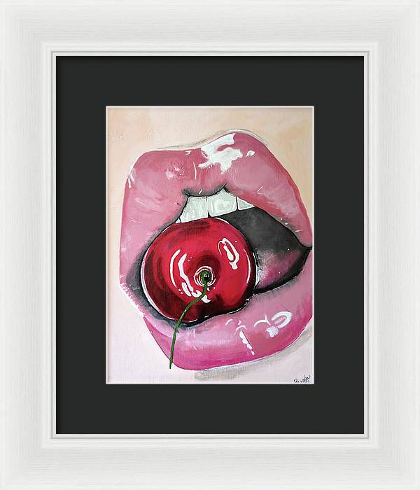 Realism Mouth - Framed Print