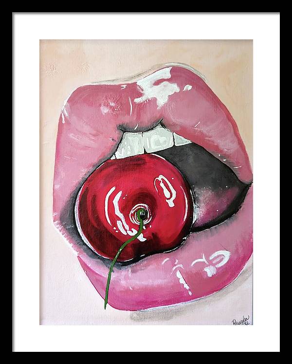 Realism Mouth - Framed Print