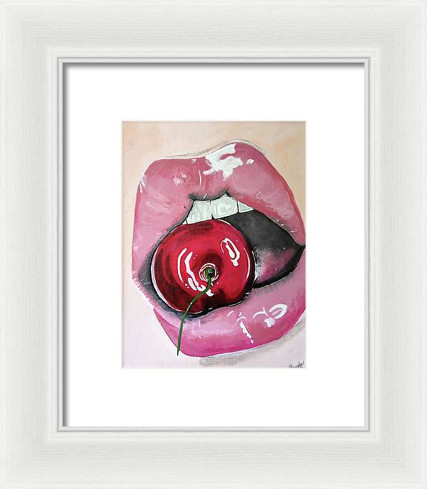 Realism Mouth - Framed Print