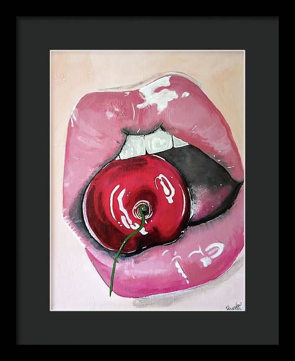 Realism Mouth - Framed Print