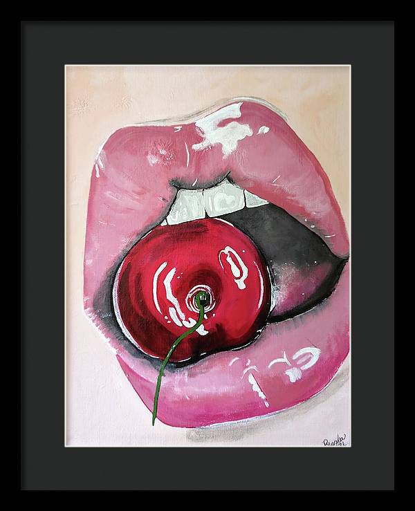 Realism Mouth - Framed Print