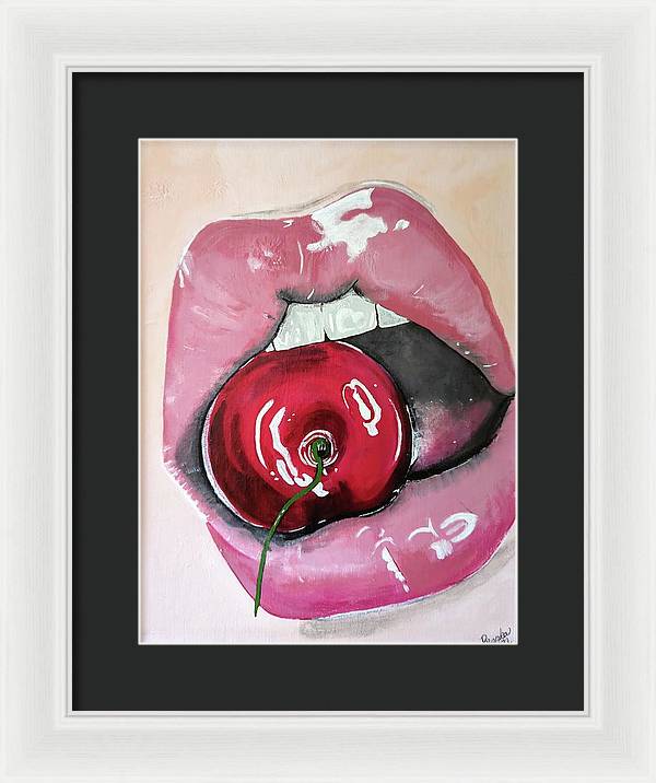 Realism Mouth - Framed Print
