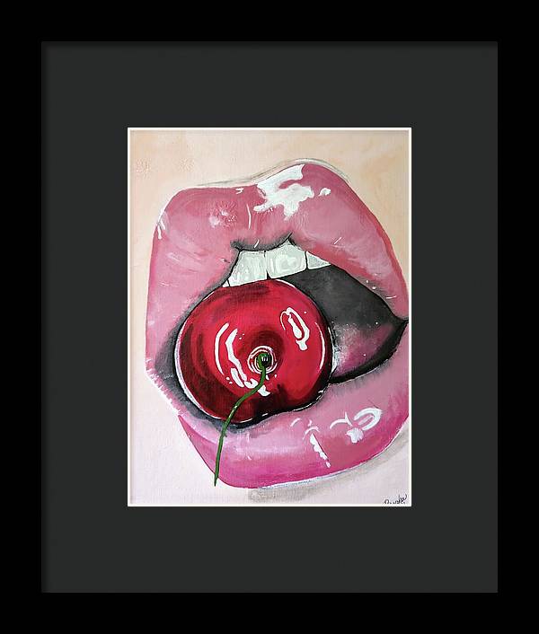Realism Mouth - Framed Print