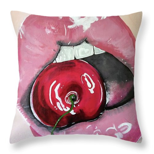 Realism Mouth - Throw Pillow