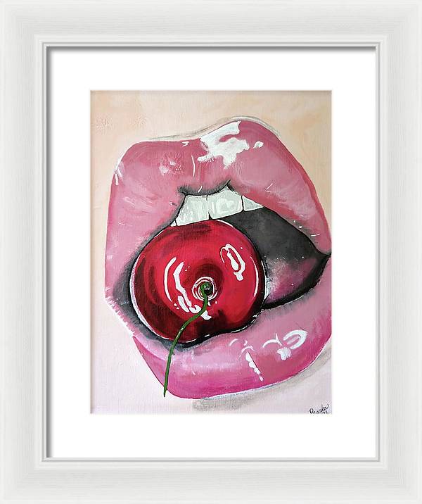 Realism Mouth - Framed Print